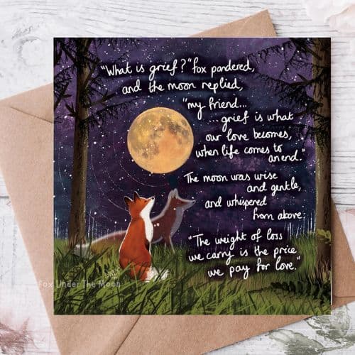 Fox Under The Moon – ‘Grief’ Card - Image 3