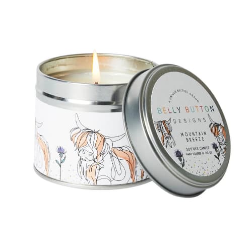 Belly Button Bubble, Highland Cow Soy Wax Candle
