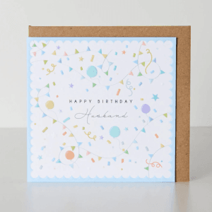 Belly Button Designs, Ditsy – Happy Birthday Husband Bunting