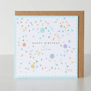 Belly Button Designs, Ditsy – Happy Birthday Son Bunting