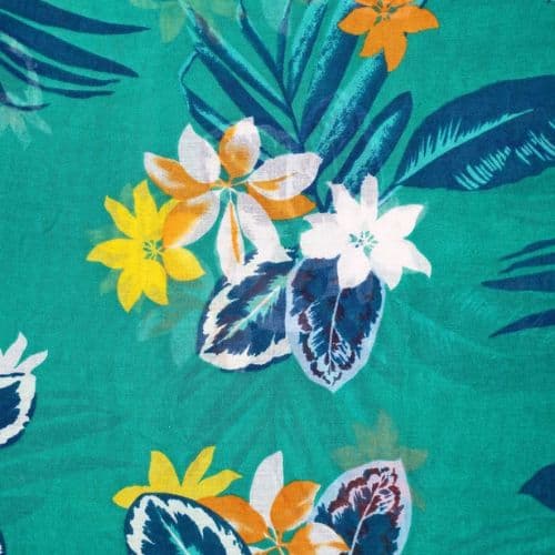 Weavermill Hawaiian Floral Scarf - Juniper - Image 3