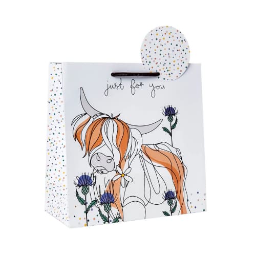 Belly Button – Highland Cow Medium Gift Bag