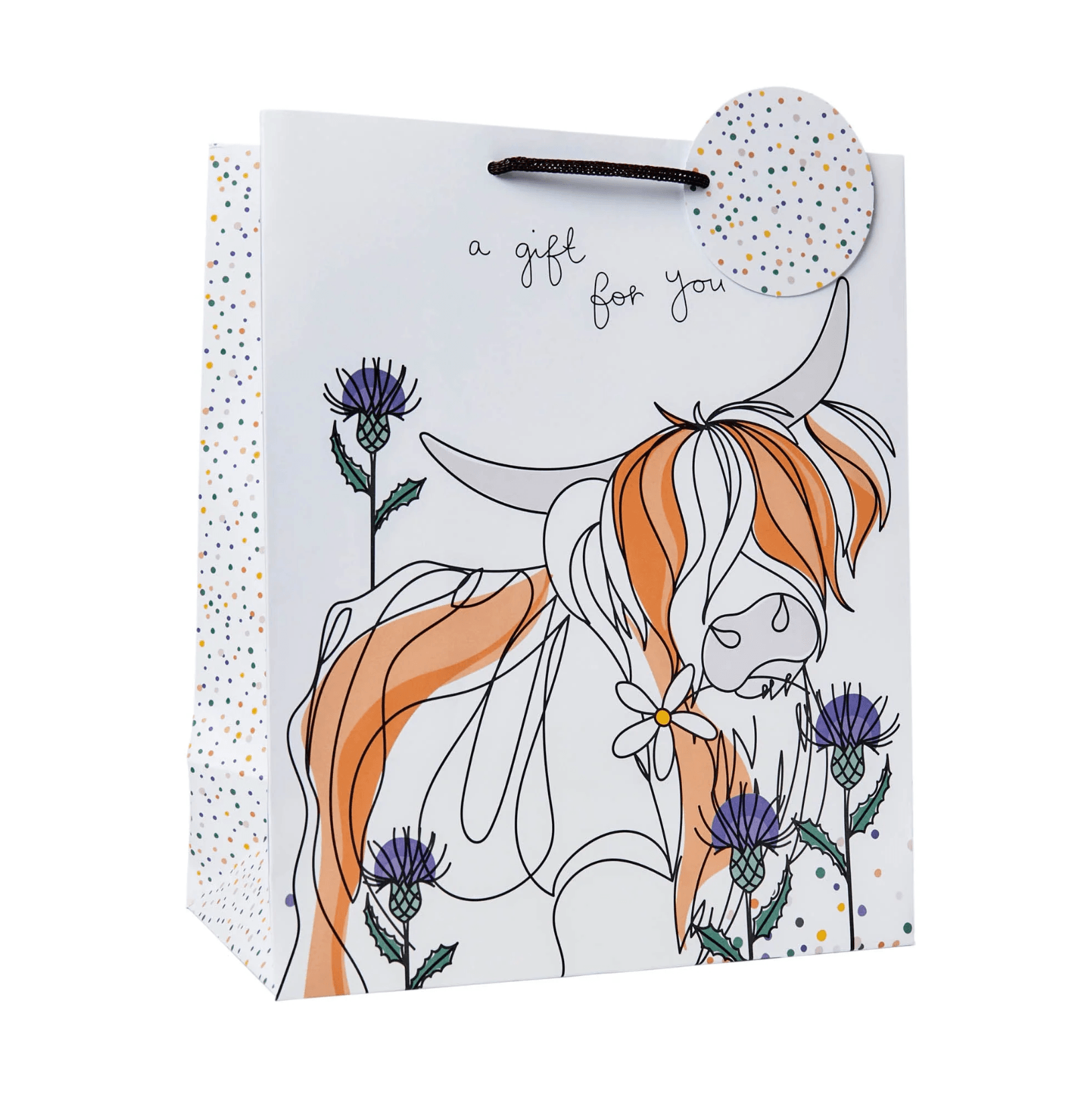 Belly Button Bubble - Highland Cow Portrait Bag - Jaro Design Studio - 1 Belly Button Bubble - Highland Cow Portrait Bag