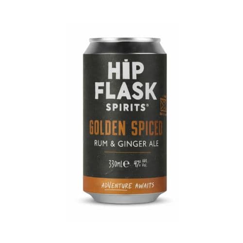 Hip Flask Spirits – Golden Spiced Rum and Ginger Ale - Jaro Design Studio - 1 Hip Flask Spirits – Golden Spiced Rum and Ginger Ale