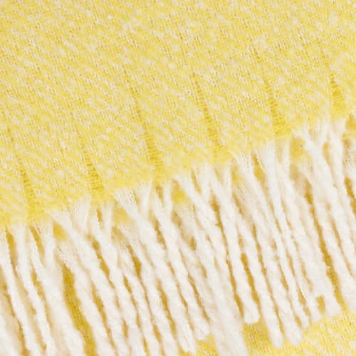 Isla Woven Tasselled Throw Butter Yellow - Image 2