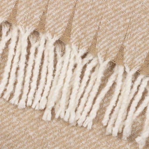 Isla Woven Tasselled Throw Natural - Image 5