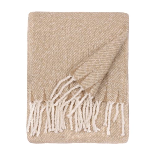 Isla Woven Tasselled Throw Natural - Image 2