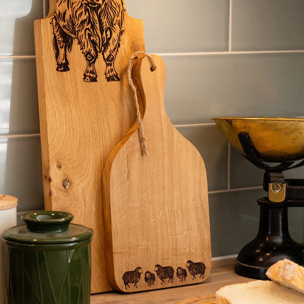 Selbrae House Beech Hanging Paddle Small – Sheep - Image 2