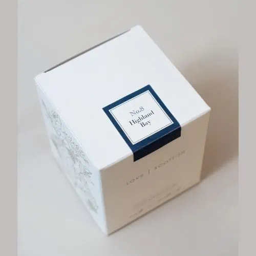 Love Scottish Glass Candle, Highland Bay - Jaro Design Studio - 1 Love Scottish Glass Candle, Highland Bay
