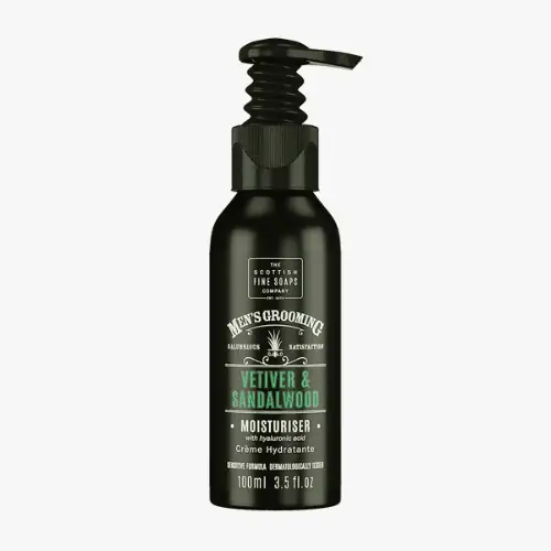 Scottish Fine Soaps, Vetiver and Sandalwood Moisturiser - 100m
