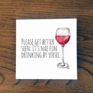 Doric Cards, Scottish Get Well Soon Card