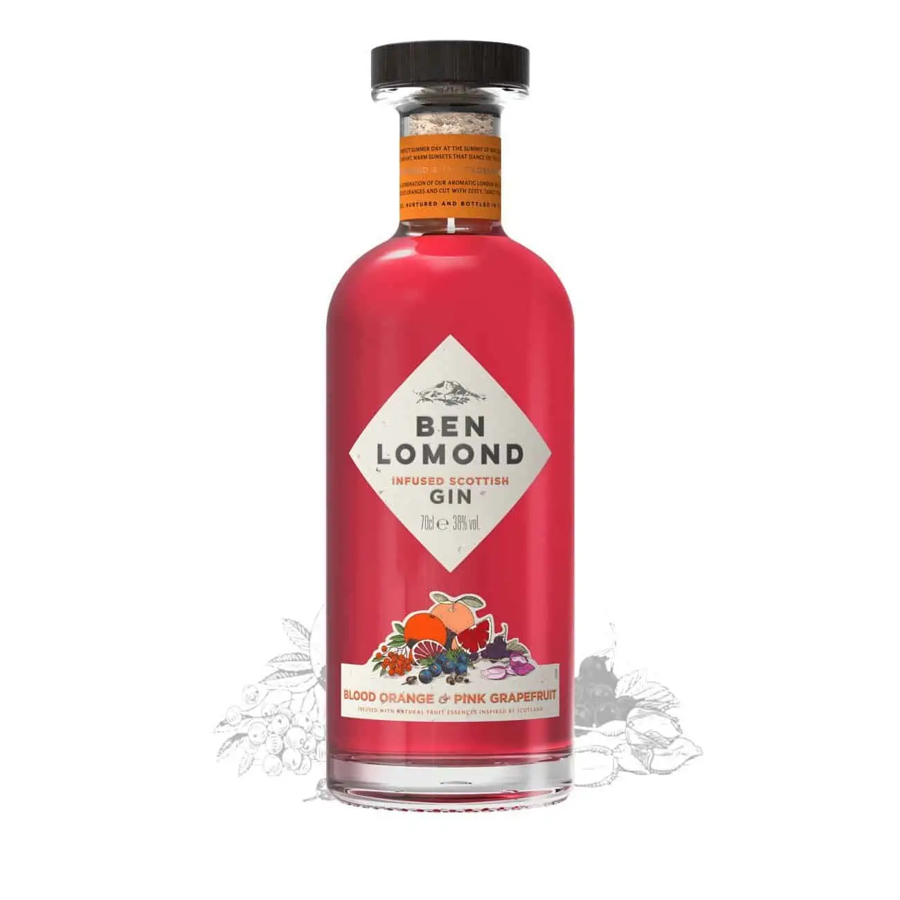 Ben Lomond Raspberry and Elderflower Gin, 50cl