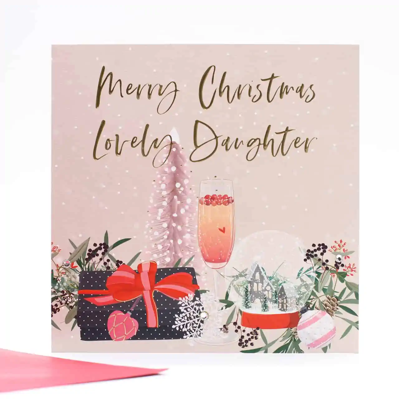 Belly Button Designs, Merry Christmas Lovely Daughter - Jaro Design Studio - 1 Belly Button Designs, Merry Christmas Lovely Daughter
