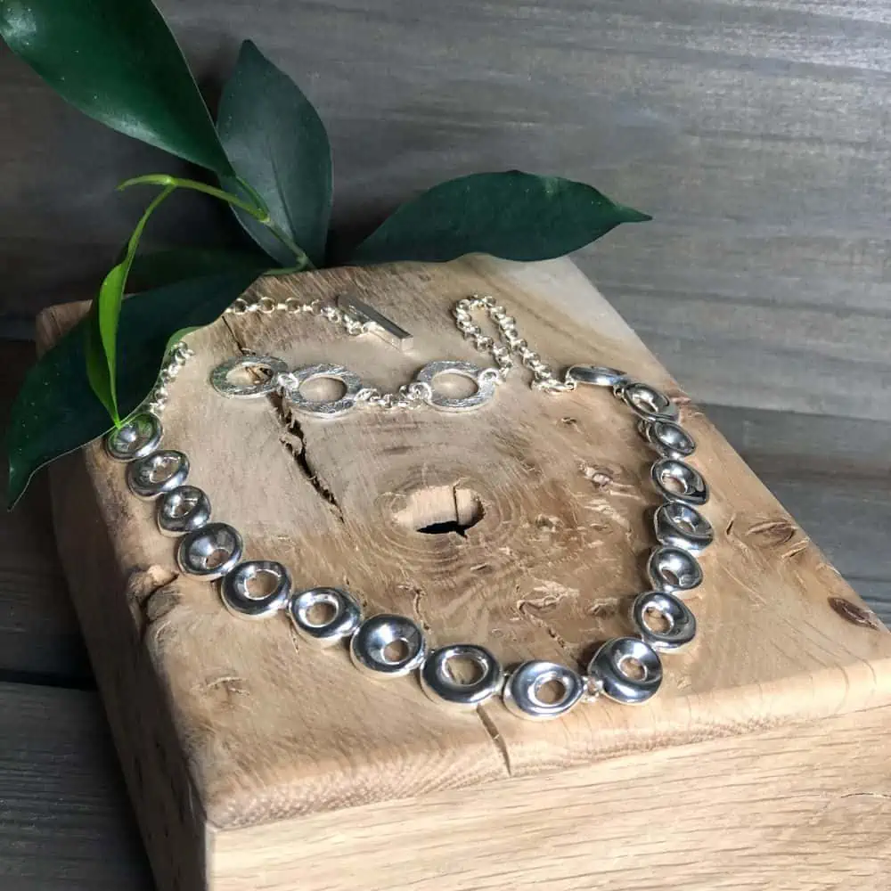 Whirlpool Necklace, Sterling Silver By Chris Lewis - Jaro Design Studio - 1 Whirlpool Necklace, Sterling Silver By Chris Lewis