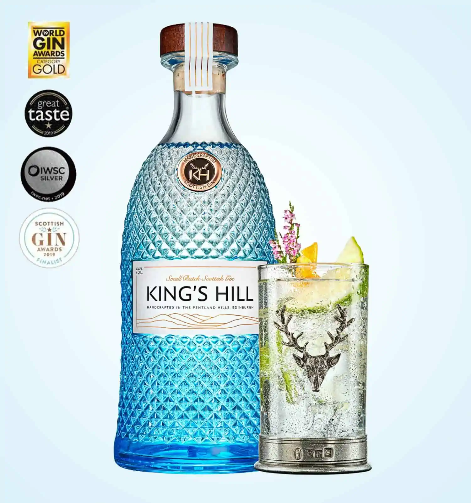 King's Hill Gin, 70cl - Jaro Design Studio - 1 King's Hill Gin, 70cl