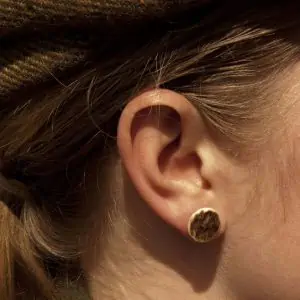 J. Boult Designs - Gold Plated Antler Stud Earrings - Jaro