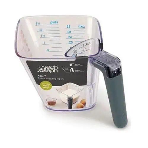 Joseph Joseph Align 2-Piece Measuring Jug - Grey - Jaro Design Studio - 1 Joseph Joseph Align 2-Piece Measuring Jug - Grey
