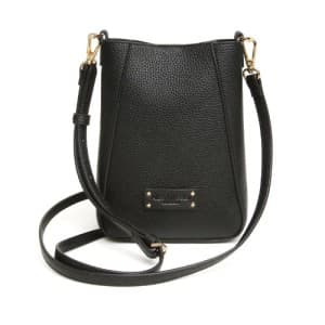 Alice Wheeler Kensington Black Crossbody Phone Bag