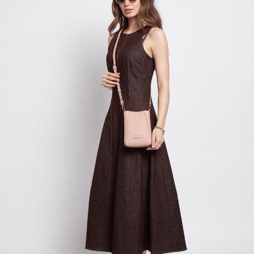 Alice Wheeler Kensington Pink Crossbody Phone Bag - Image 4