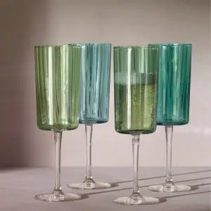 LSA Gems Champagne Glasses – Jade