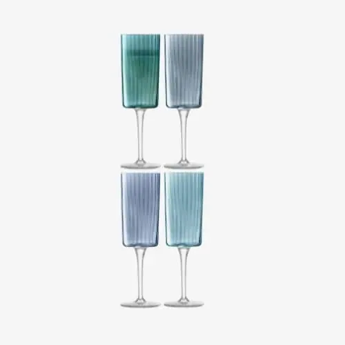 LSA Gems Champagne Glasses – Sapphire - Jaro Design Studio - 2 LSA Gems Champagne Glasses – Sapphire - Image 2