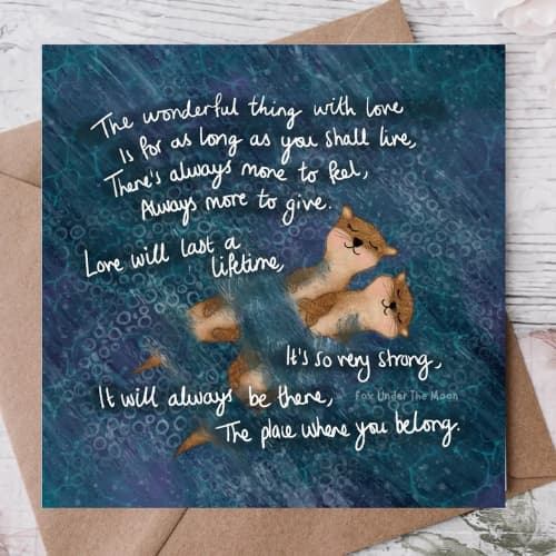 Fox Under The Moon – ‘Love’ Card - Image 2
