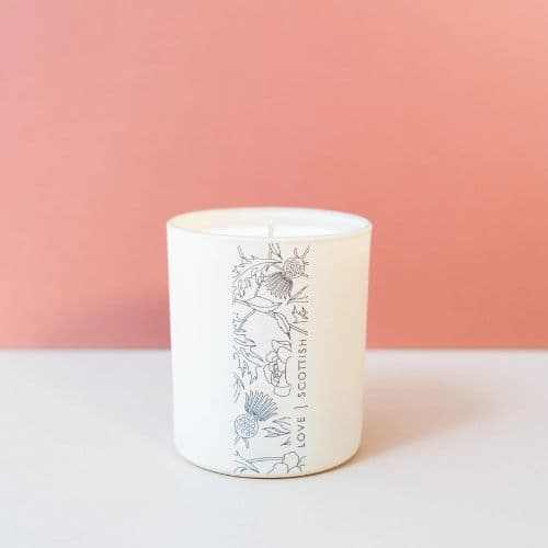 Love Scottish Glass Candle, Black Pomegranate - Image 2