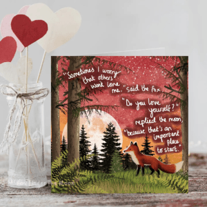 Fox Under The Moon - Fox Under The Moon – ‘Love Yourself’ Card