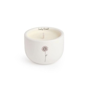 Belly Button Designs Lovely Friend Ceramic Candle