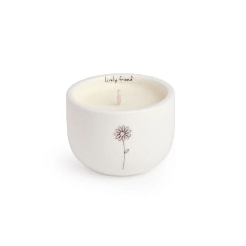 Belly Button Designs Lovely Friend Ceramic Candle