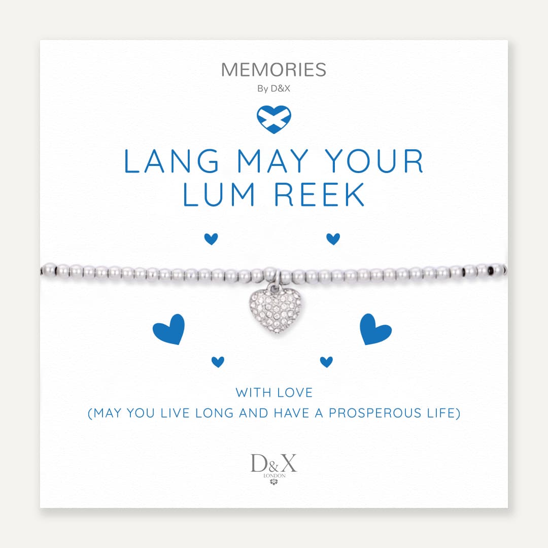 Memories Scottish Sayings Bracelet - Lang May Your Lum Reek! - Jaro Design Studio - 1 Memories Scottish Sayings Bracelet - Lang May Your Lum Reek!
