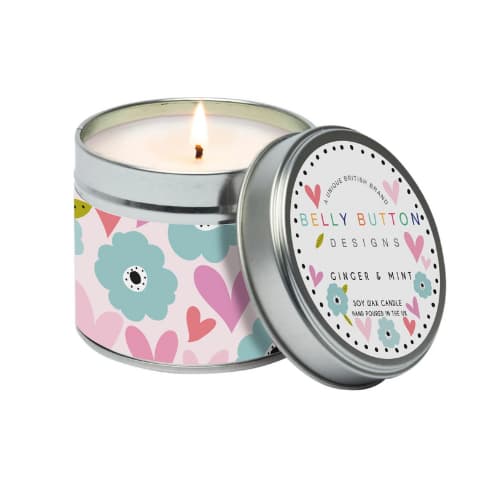 Belly Button - Mabel Hearts Soy Wax Candle