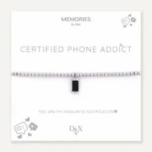 Memories Mobile Bracelet - Certified Phone Addict!