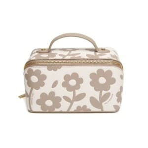 Alice Wheeler Stone Floral Mini Train Case