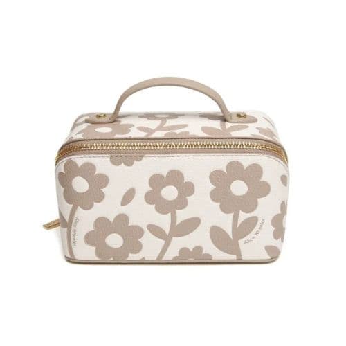 Alice Wheeler Stone Floral Mini Train Case