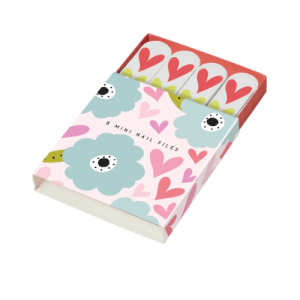 Belly Button Mini Nail Files, Mabel Hearts and Flowers
