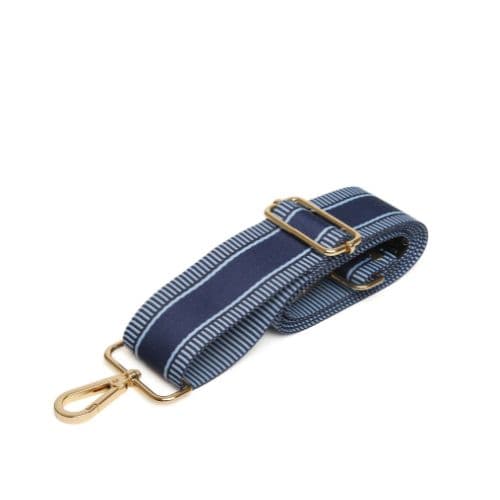 Alice Wheeler Navy Stripe Bag Strap