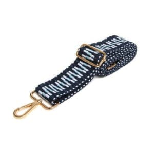 Alice Wheeler Zig Zag Navy Bag Strap