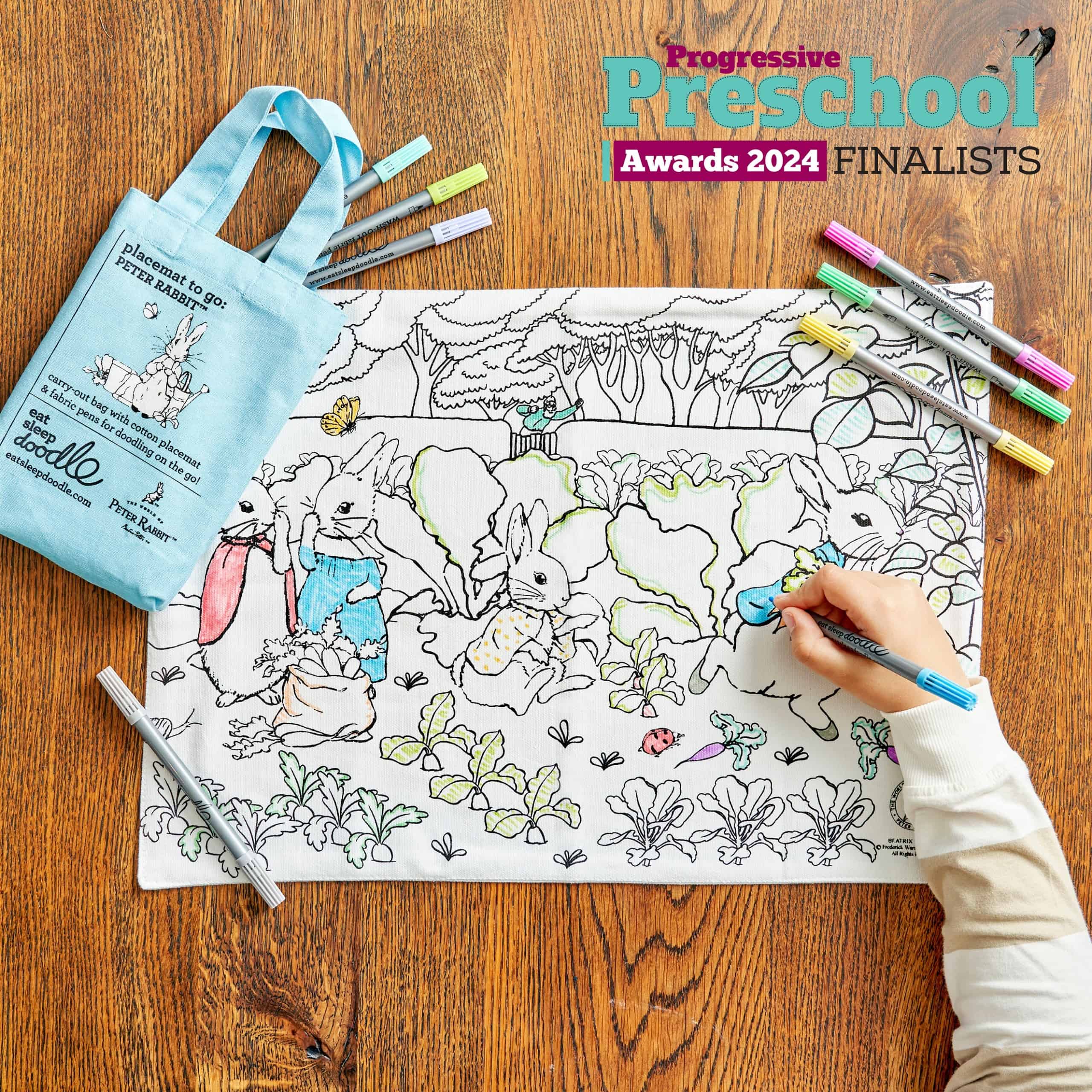 Eatsleepdoodle Peter Rabbit™ and Friends Placemat To Go - Jaro Design Studio - 2 Eatsleepdoodle Peter Rabbit™ and Friends Placemat To Go - Image 2