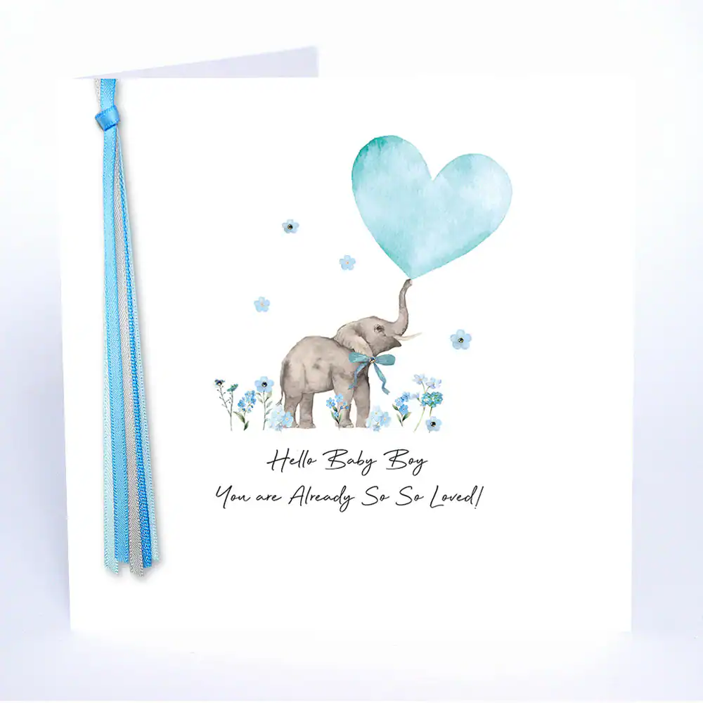 Five Dollar Shake Ribbons and Roses – Hello Baby Boy - Jaro Design Studio - 1 Five Dollar Shake Ribbons and Roses – Hello Baby Boy