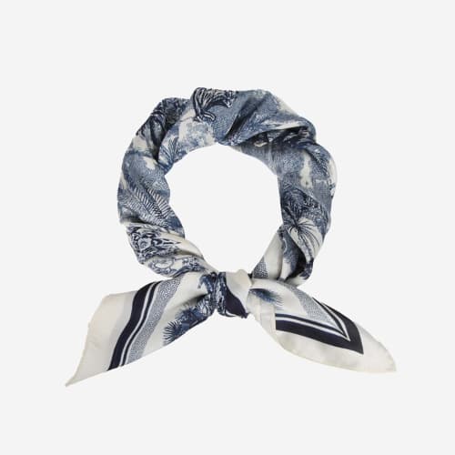 Satin Necktie Muted Jungle Blue - Image 2