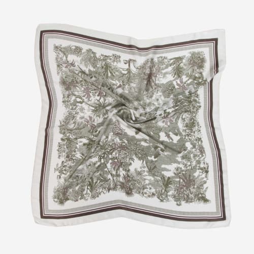 Satin Necktie Muted Jungle Green