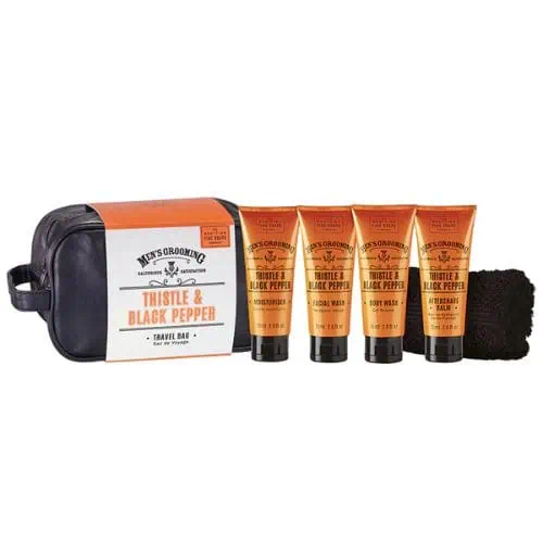 Scottish Fine Soaps Thistle and Black Pepper Travel Bag