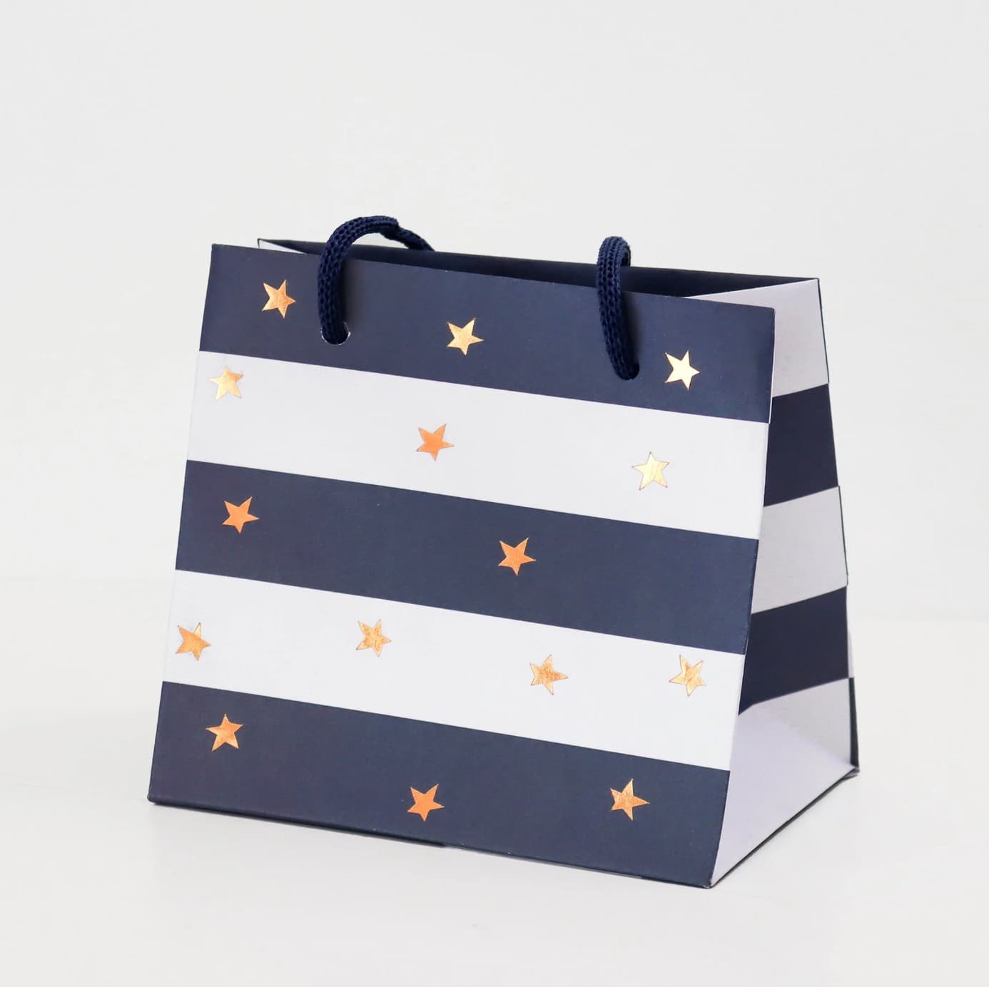 Belly Button – Blue Stripe Mug Gift Bag