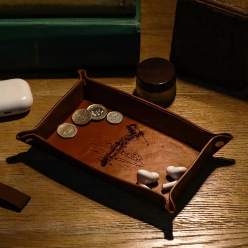 Selbrae House – Golf Leather Trinket Tray - Image 2