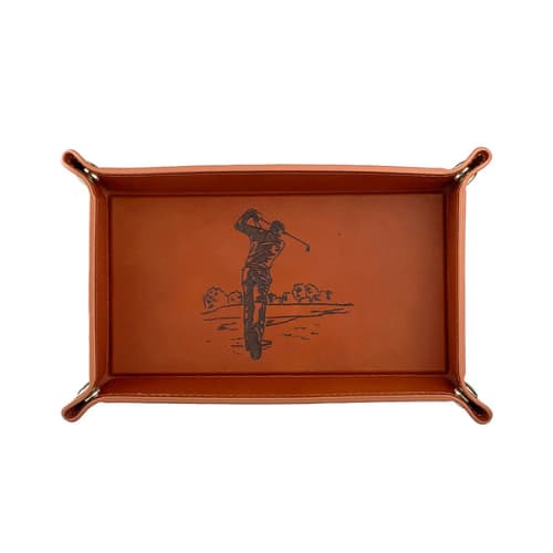 Selbrae House – Golf Leather Trinket Tray