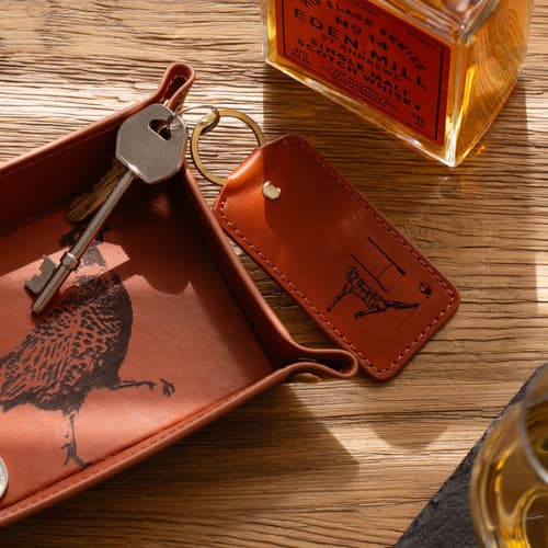 Selbrae House – Rugby Leather Keyring - Jaro Design Studio - 3 Selbrae House – Rugby Leather Keyring - Image 3