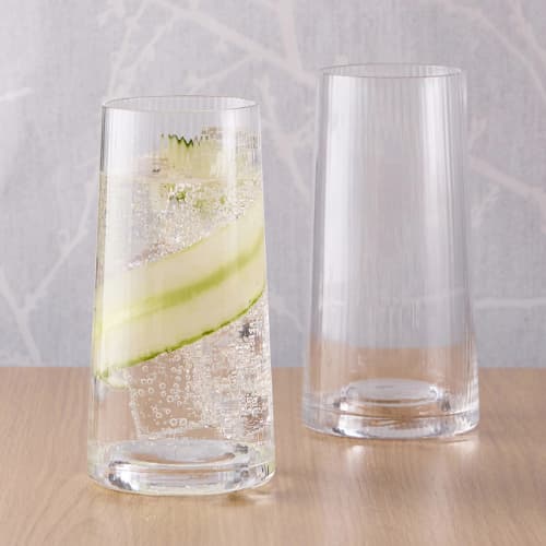 Set of 2 Empire Clear Highball Tumblers - Image 2