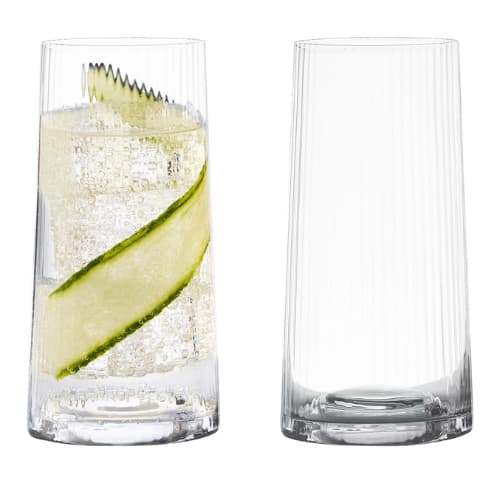 Set of 2 Empire Clear Highball Tumblers