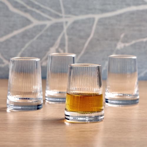 Set of 4 Empire Clear Shot Glasses - Image 2